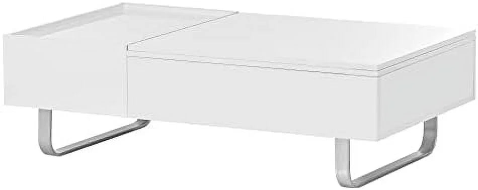 45.3 Inch Lift Top Coffee Table with Hidden Compartment and Drawer W7057