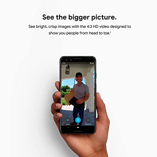 Black/White Video Doorbell with 24/7 Streaming N6329