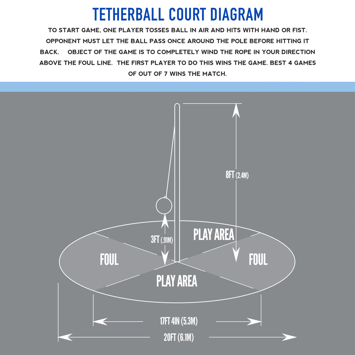 Tetherball Set with Carry Bag J56794