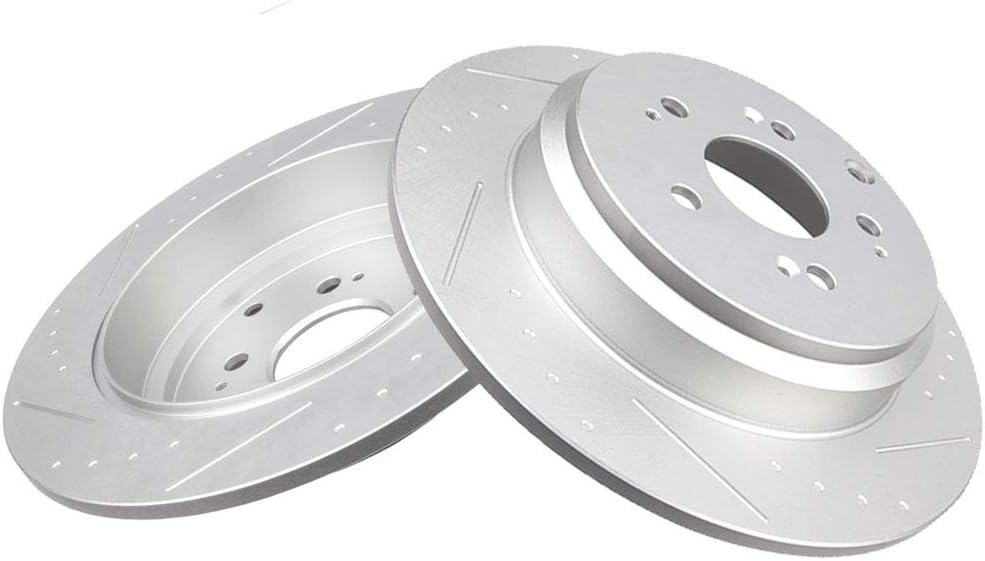 Slotted Brake Rotors Rear Rotors G180436
