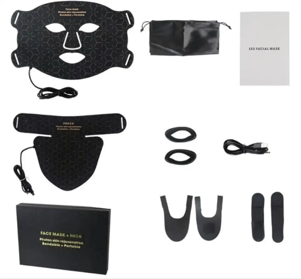 LED Light Therapy Face and Neck Mask L814817