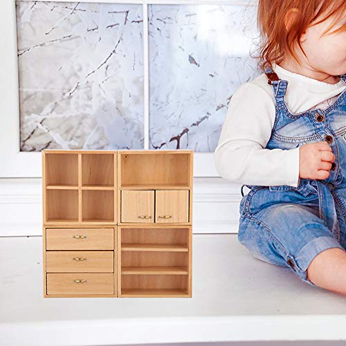 White 1:12 Mini Wood Cabinet Dollhouse Furniture O895
