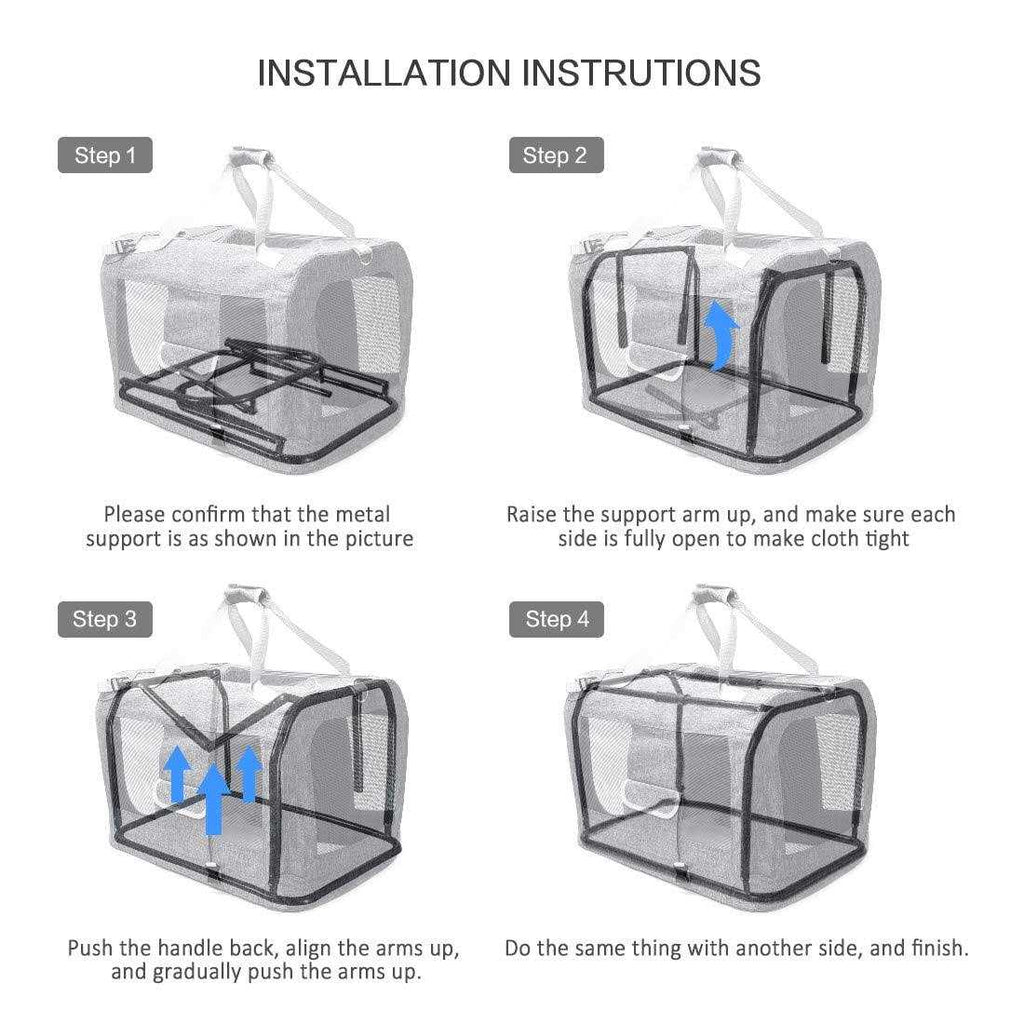 Extra Large Soft Sided Folding Pet Carrier X399458