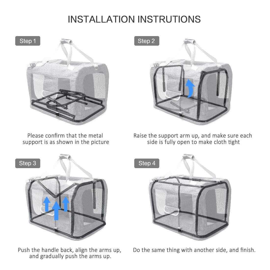 Extra Large Soft Sided Folding Pet Carrier X399458