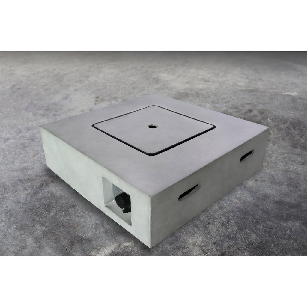 Charcoal Finish Square Fire Pit with Protective Lid V309