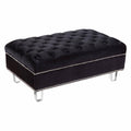Black Velvet Ottoman Y493161