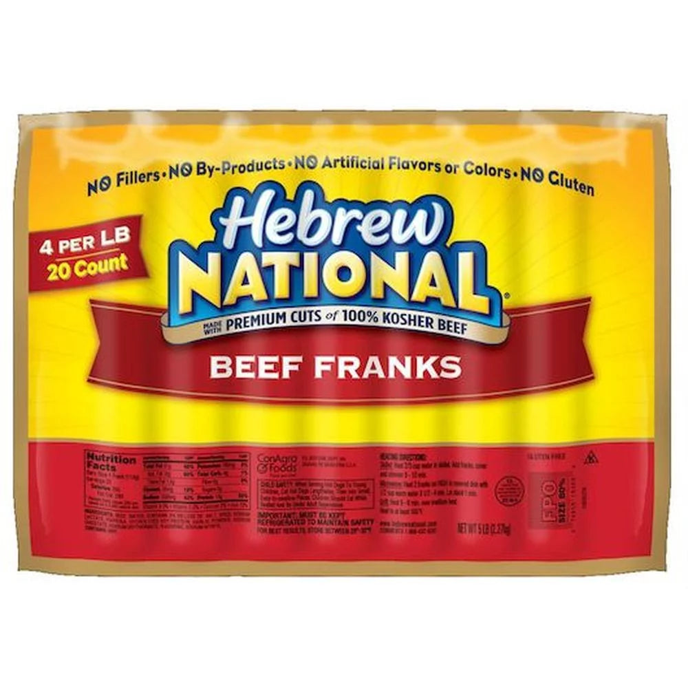 4:1 Beef Frank, 5 Pound R7134