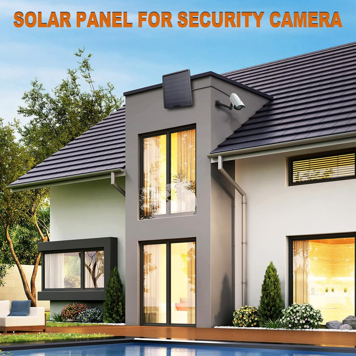 Portable Solar Panel Charger 20W USB-C with 25000mAh Battery U797006