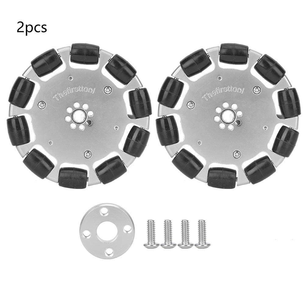 2Pcs 4 Inches Omnidirectional Wheel Set with Assembly Pad U462