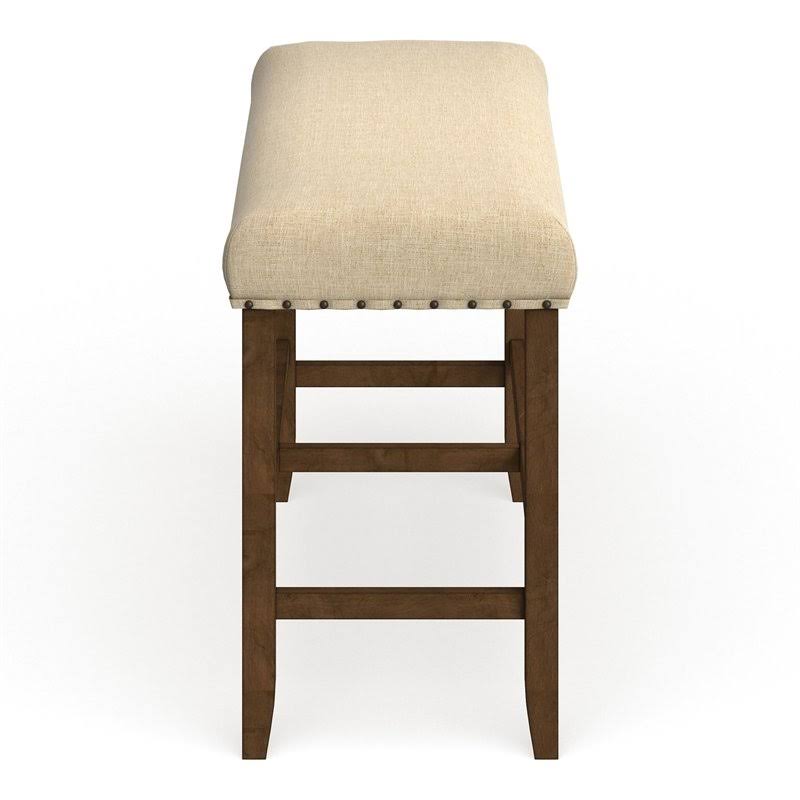 Beige Counter Height Dining Bench F4957