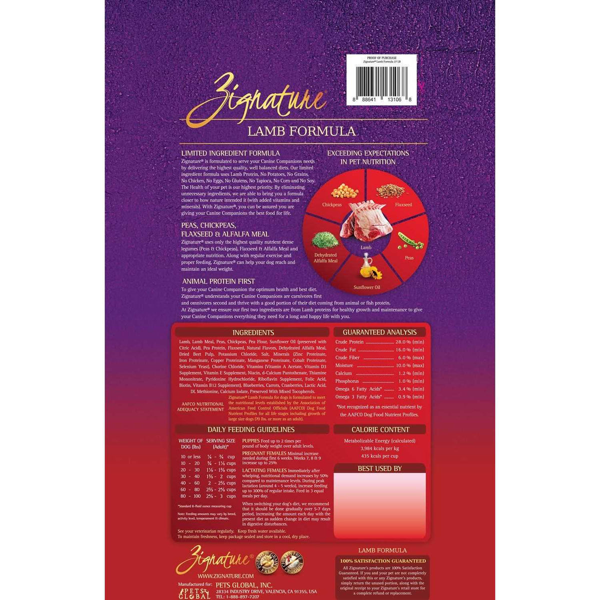Lamb Limited Ingredient Dry Dog Food K582