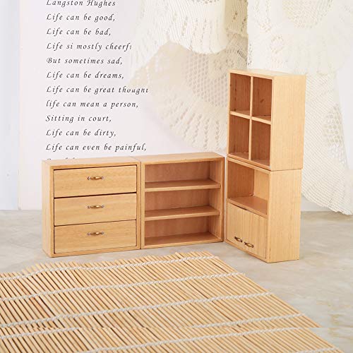 White 1:12 Mini Wood Cabinet Dollhouse Furniture O895