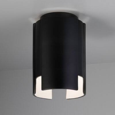 Carbon Matte Black 1-Light Flush Mount A325766