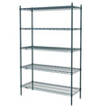 Metro Super Erecta Starter Shelving Unit, 60x22W x 24x22D x 74x22H, (5) Wire Shelves H91701