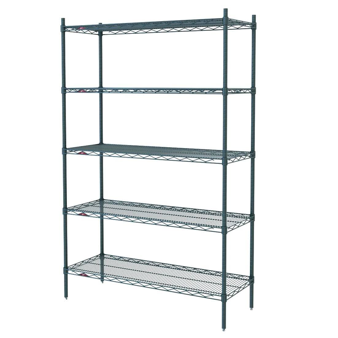 Metro Super Erecta Starter Shelving Unit, 60x22W x 24x22D x 74x22H, (5) Wire Shelves H91701