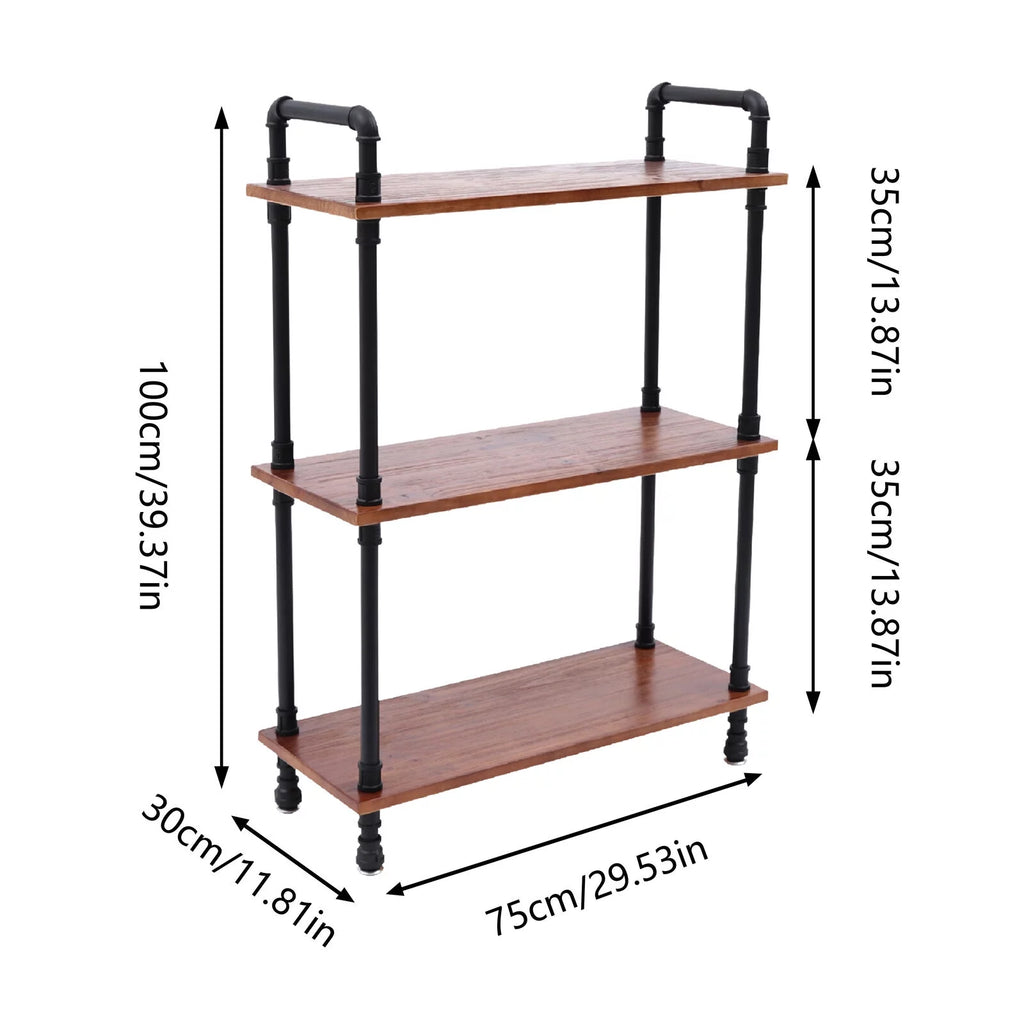 Solid Pine 3 Tier Bookshelf W582930