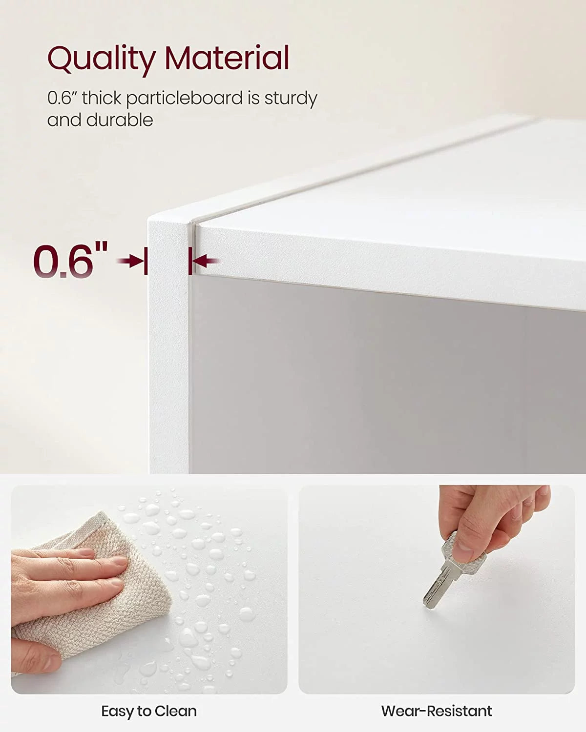 5-Tier Open Bookcase White Q460