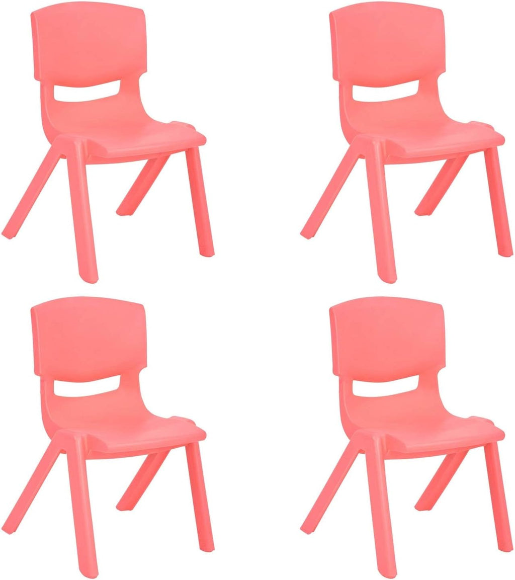 Stackable Plastic Kids Learning Chairs, 20.8x12.5 Inches, 2 Pack V560598