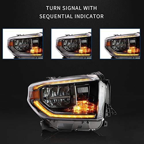 LED Headlights for Toyota Tundra 2014-2021 with Sequential Turn Signals C3774