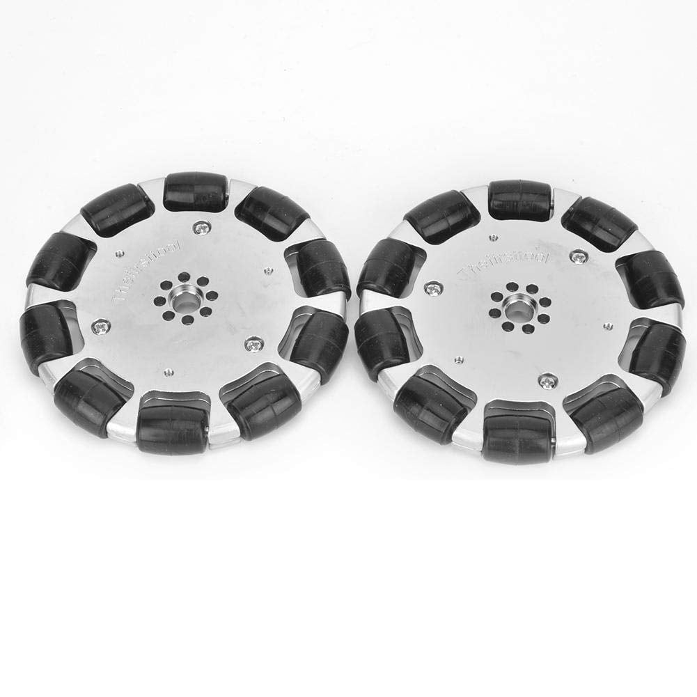 2Pcs 4 Inches Omnidirectional Wheel Set with Assembly Pad U462