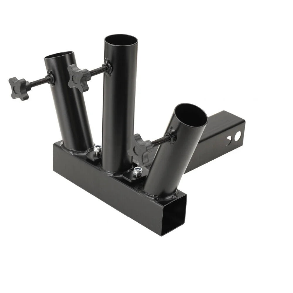 Heavy Duty 3 Flag Pole Holder Hitch Mount L3666
