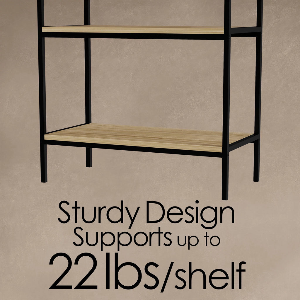 5-Tier Gray Bookshelf E663151