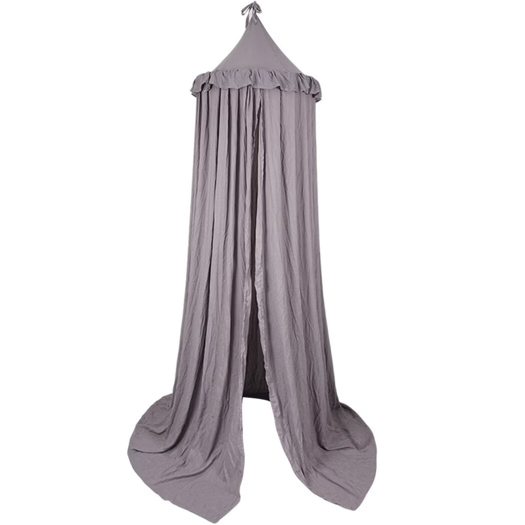Grey Hanging Frills Ceiling Canopy Z136