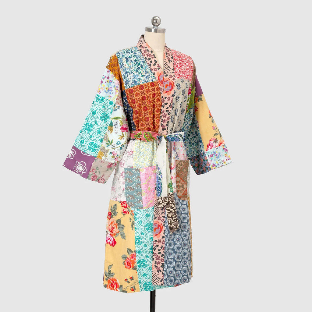 Repurposed Cotton Sari Robe S94521