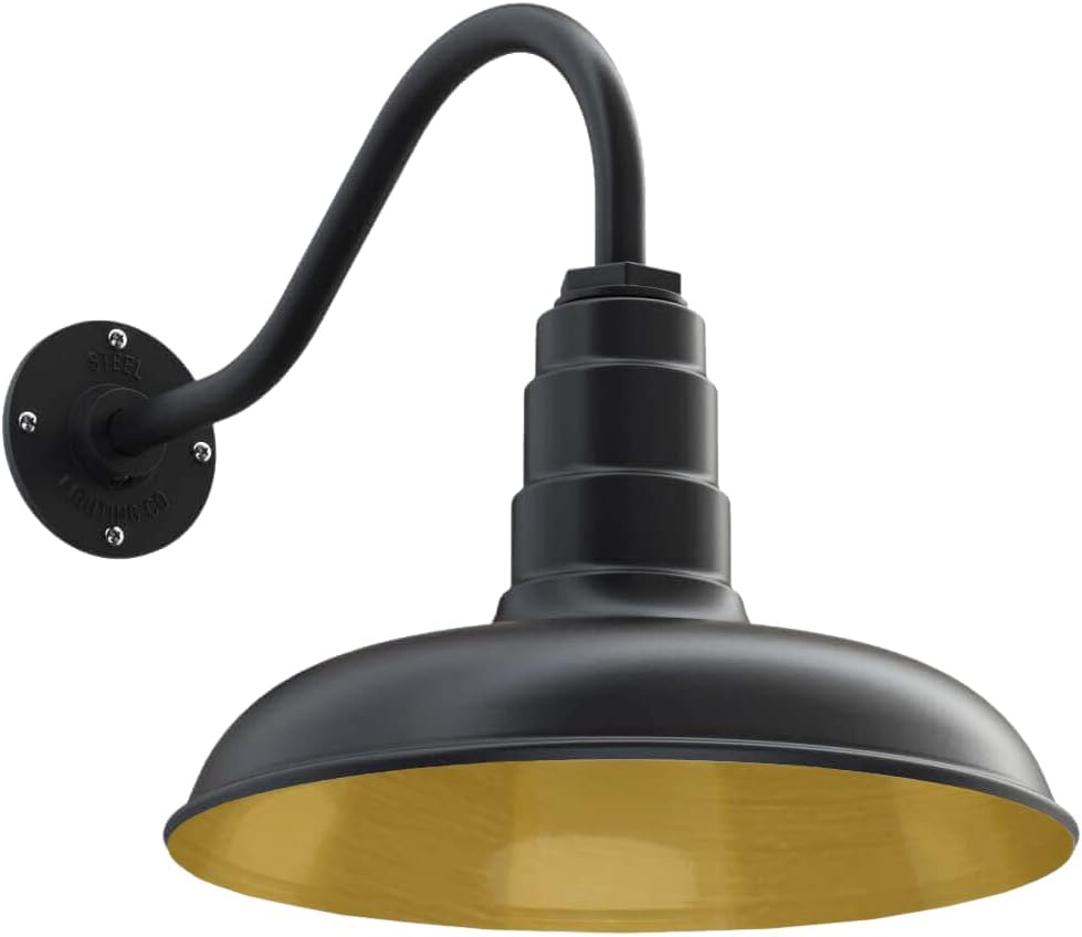 Gooseneck Barn Light (16 Gooseneck, Green) X495