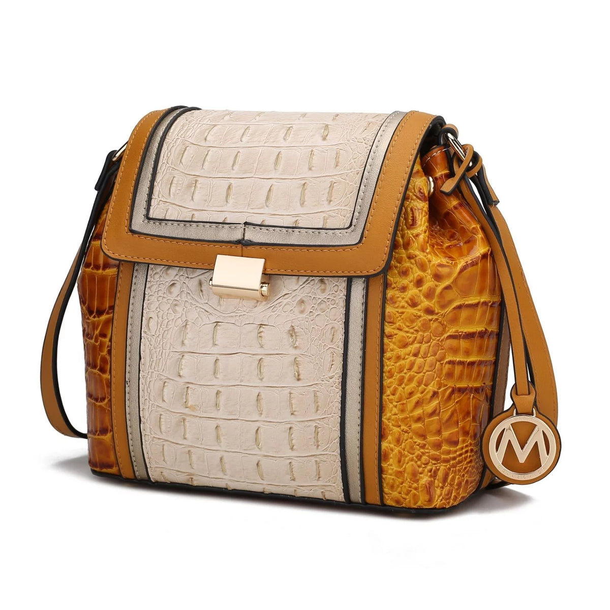 Brown Vegan Leather Shoulder Bag H4678
