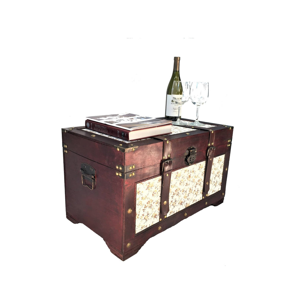 Medium Wood Storage Trunk Y1551