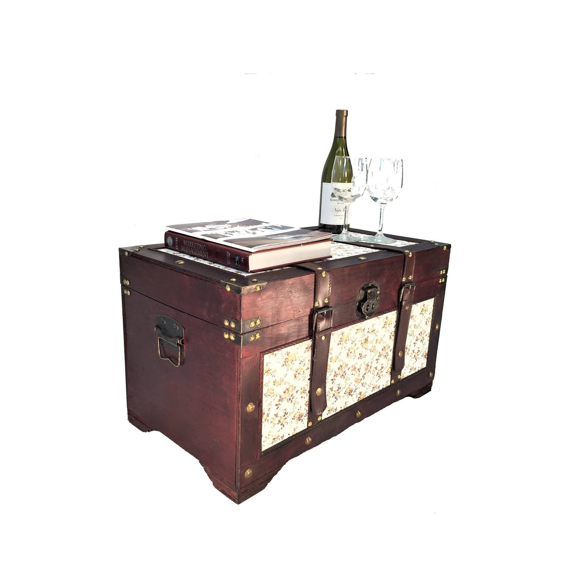 Medium Wood Storage Trunk Y1551