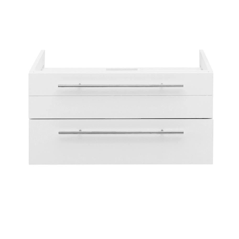 White Wall Hung Bathroom Cabinet R560