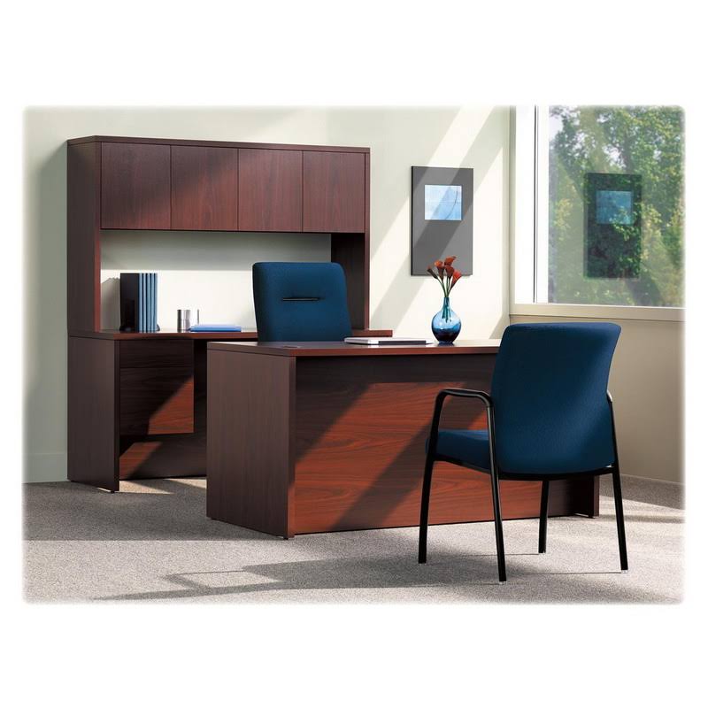 Mahogany 3/4-Height Right Pedestal Credenza Y6060