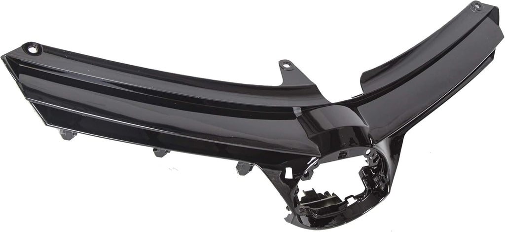 Black Front Bumper Upper Hood Grille Pack of 2 R47512