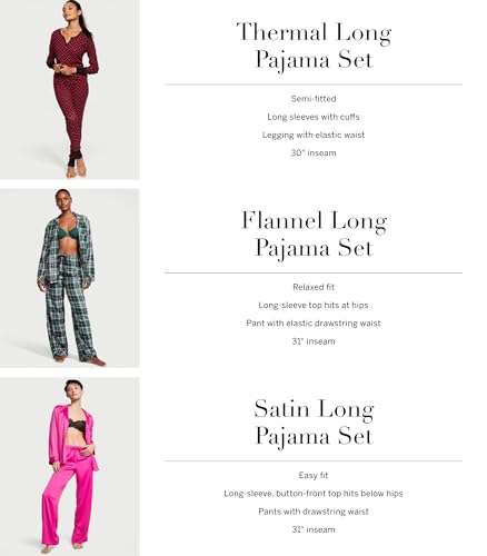 Flannel Long Pajama Set T94545