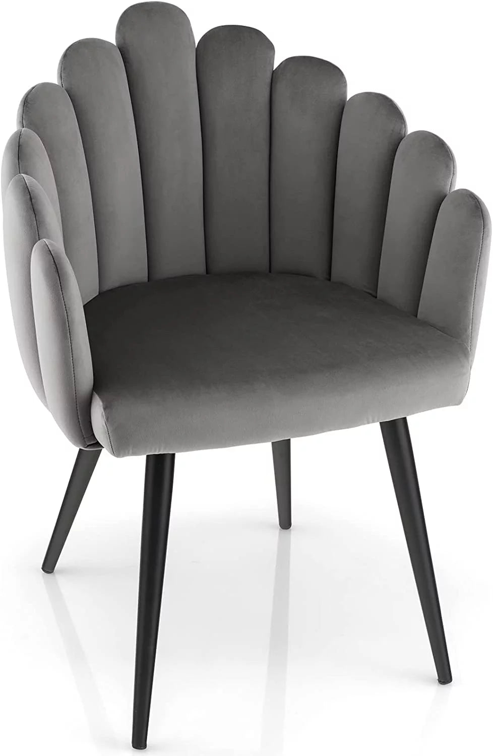 Gray Velvet Accent Dining Chair E265