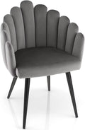Gray Velvet Accent Dining Chair E265