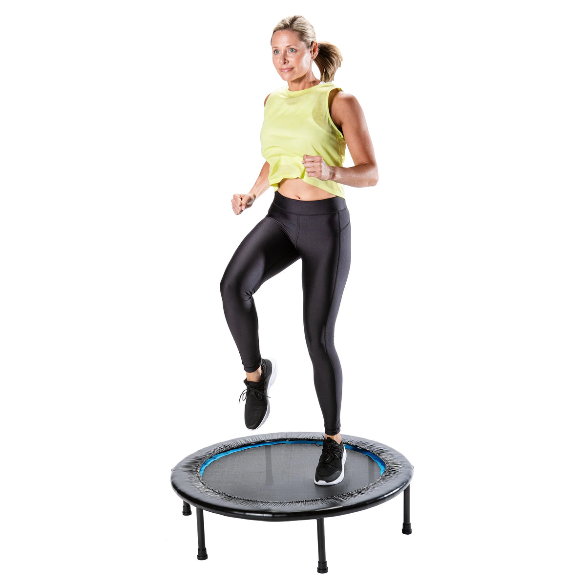 Black Trampoline with Monitor and Adjustable Incline X239