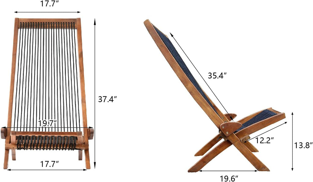 Acacia Folding Wooden Outdoor Chair Z438585
