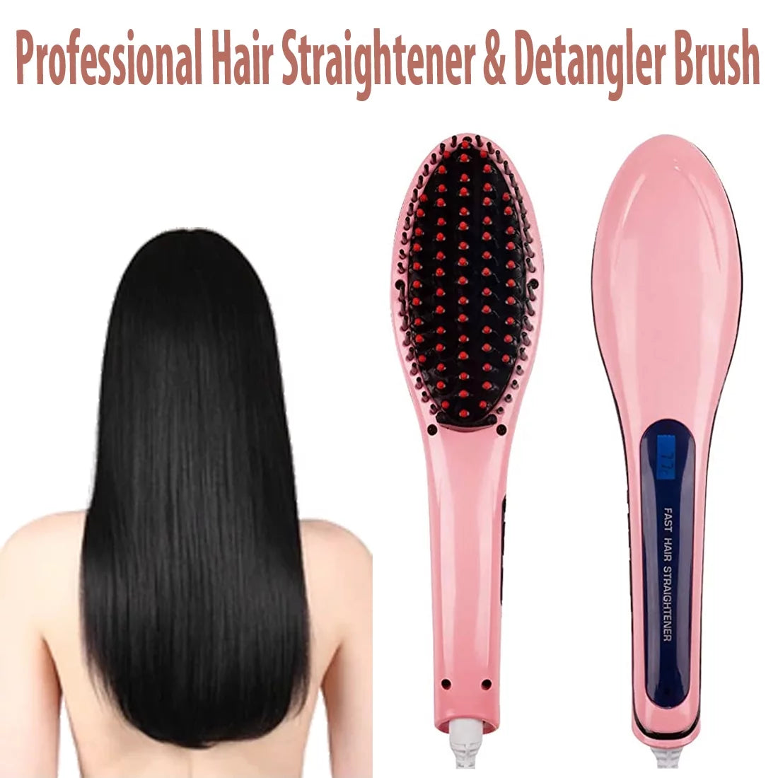Ceramic Pink Hair Straightener J465126
