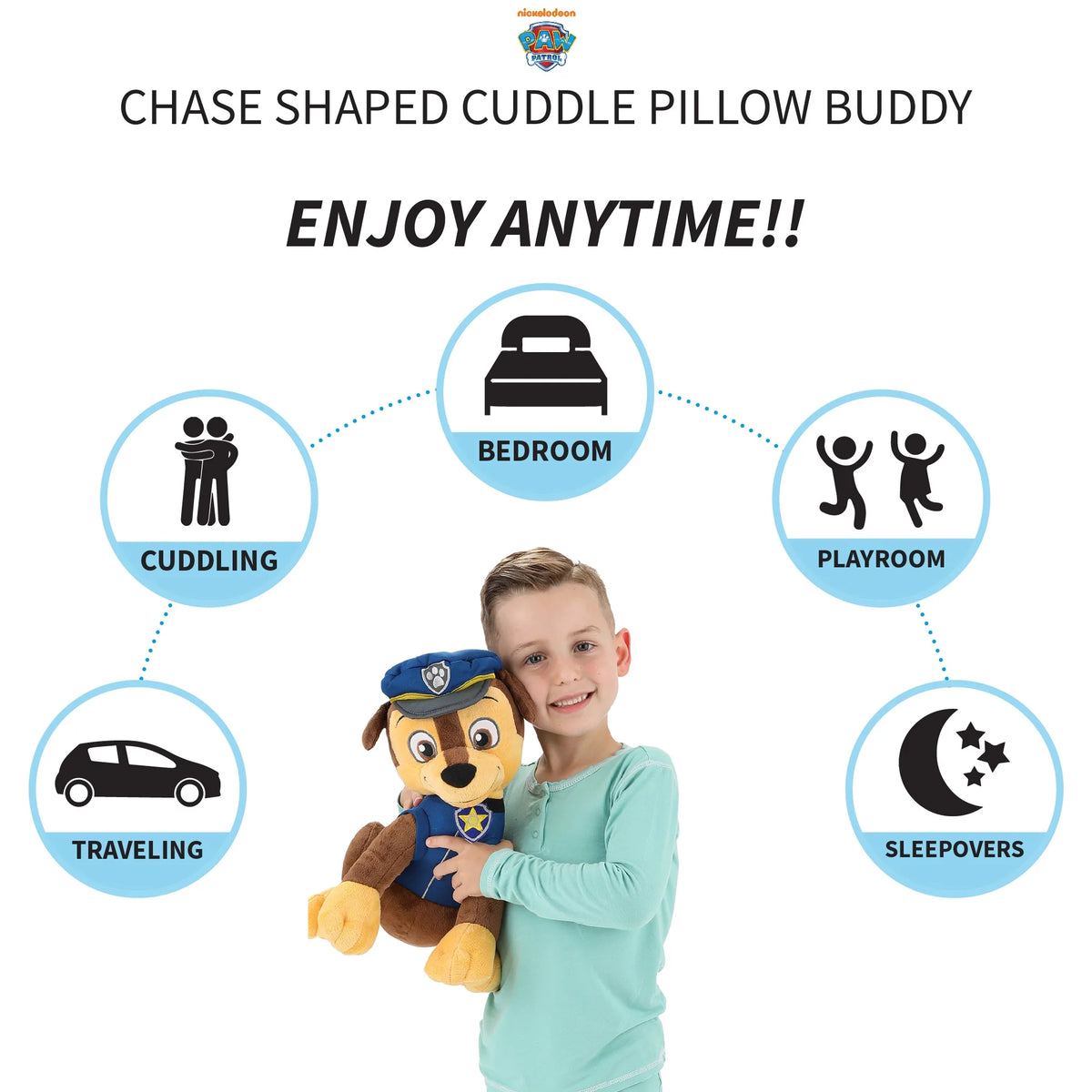 Plush Cuddle and Decorative Pillow Buddy, Blue C20637
