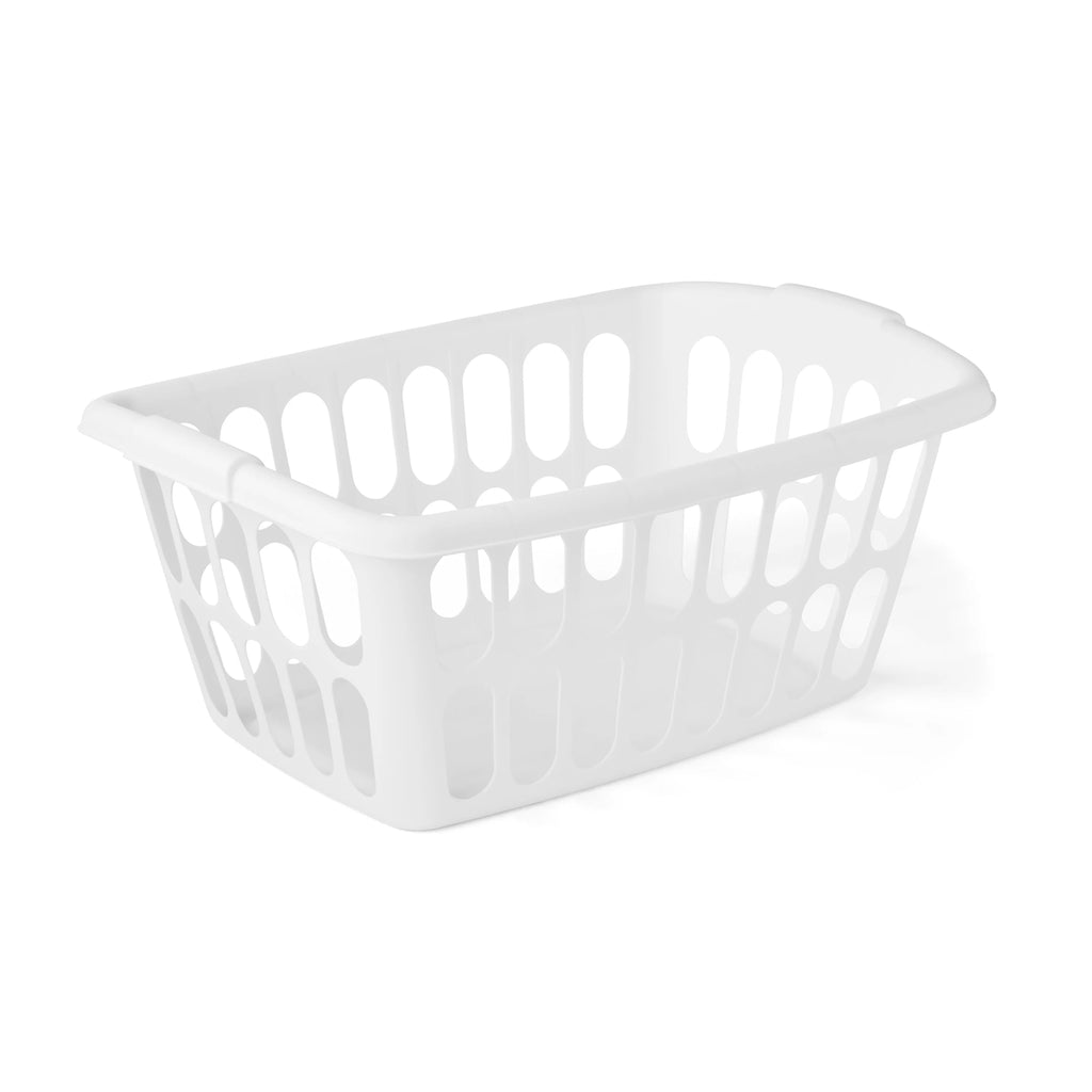 White 6 Pack Rectangular Plastic Laundry Basket J70881