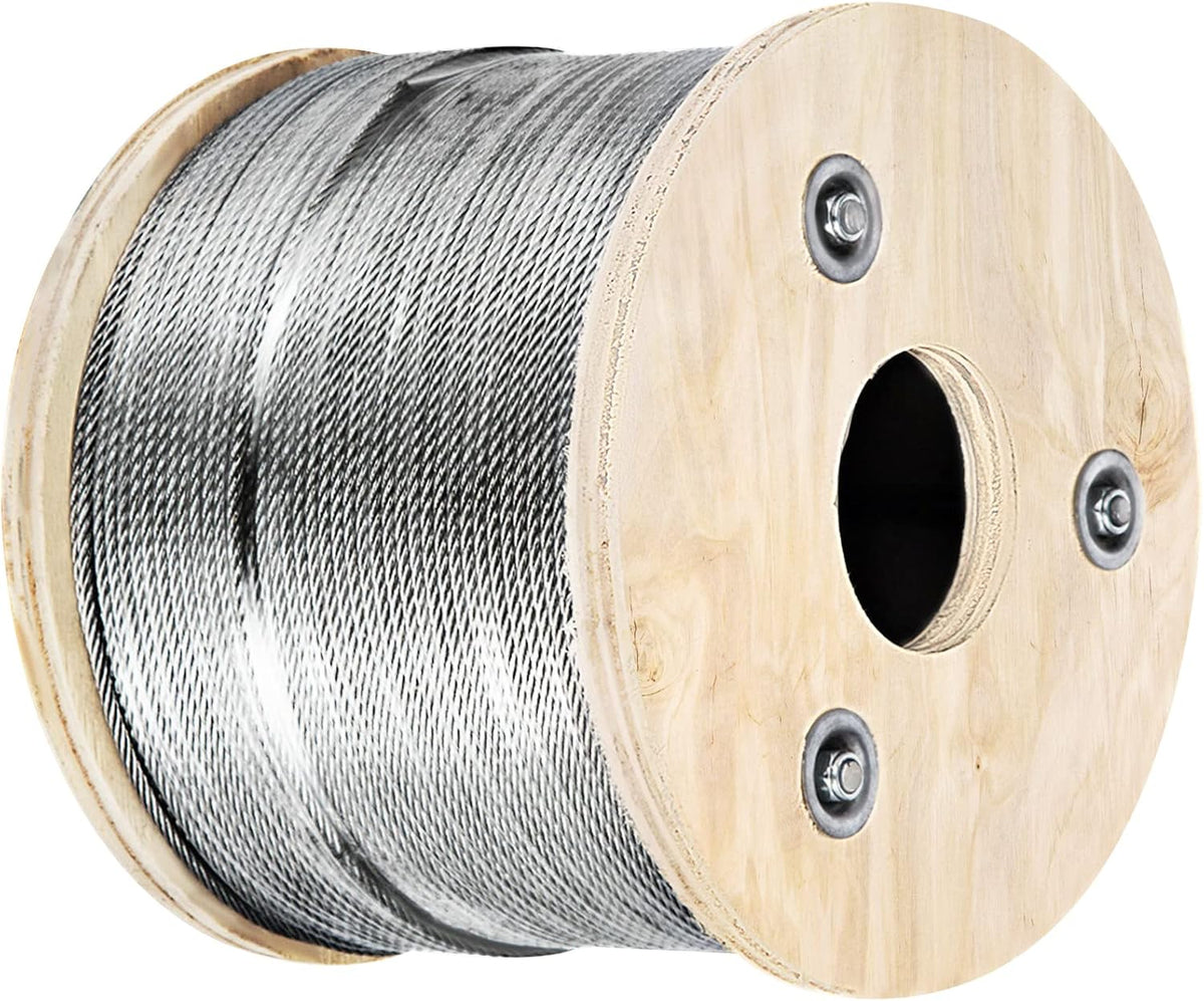 Stainless Steel Cable Railing 1/8 x 500 ft 316 Marine Grade Pack of 2 P479932