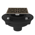 Cast Iron 2x22 No Hub Drain Kit with Decorative Cover - English Bronze P72293