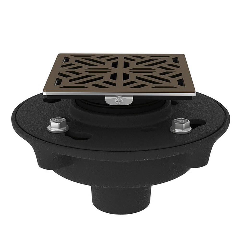 Cast Iron 2x22 No Hub Drain Kit with Decorative Cover - English Bronze P72293