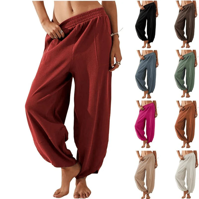 Loose Wide Leg Casual Pants Y504