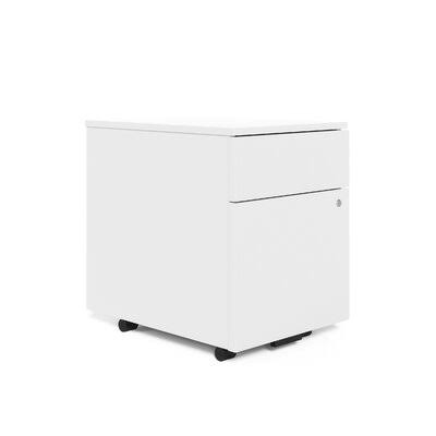White 2-Drawer Vertical Filing Cabinet A9456