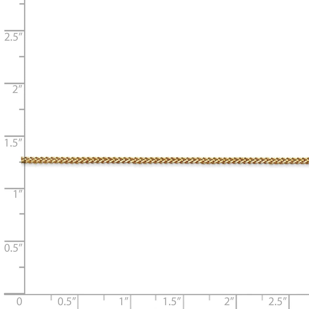 14kt Yellow Gold Franco Chain 24 inch Lobster Clasp Z48481