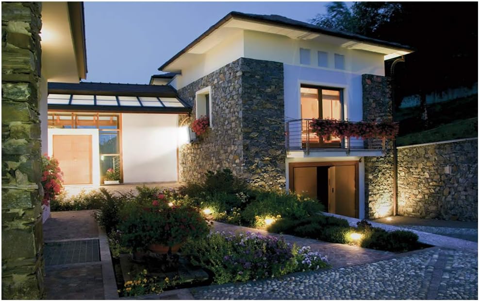 10W LED Landscape Lights 12V Low Voltage Outdoor Spotlights Warm White 3000K IP65 Waterproof 4 Pack C692795